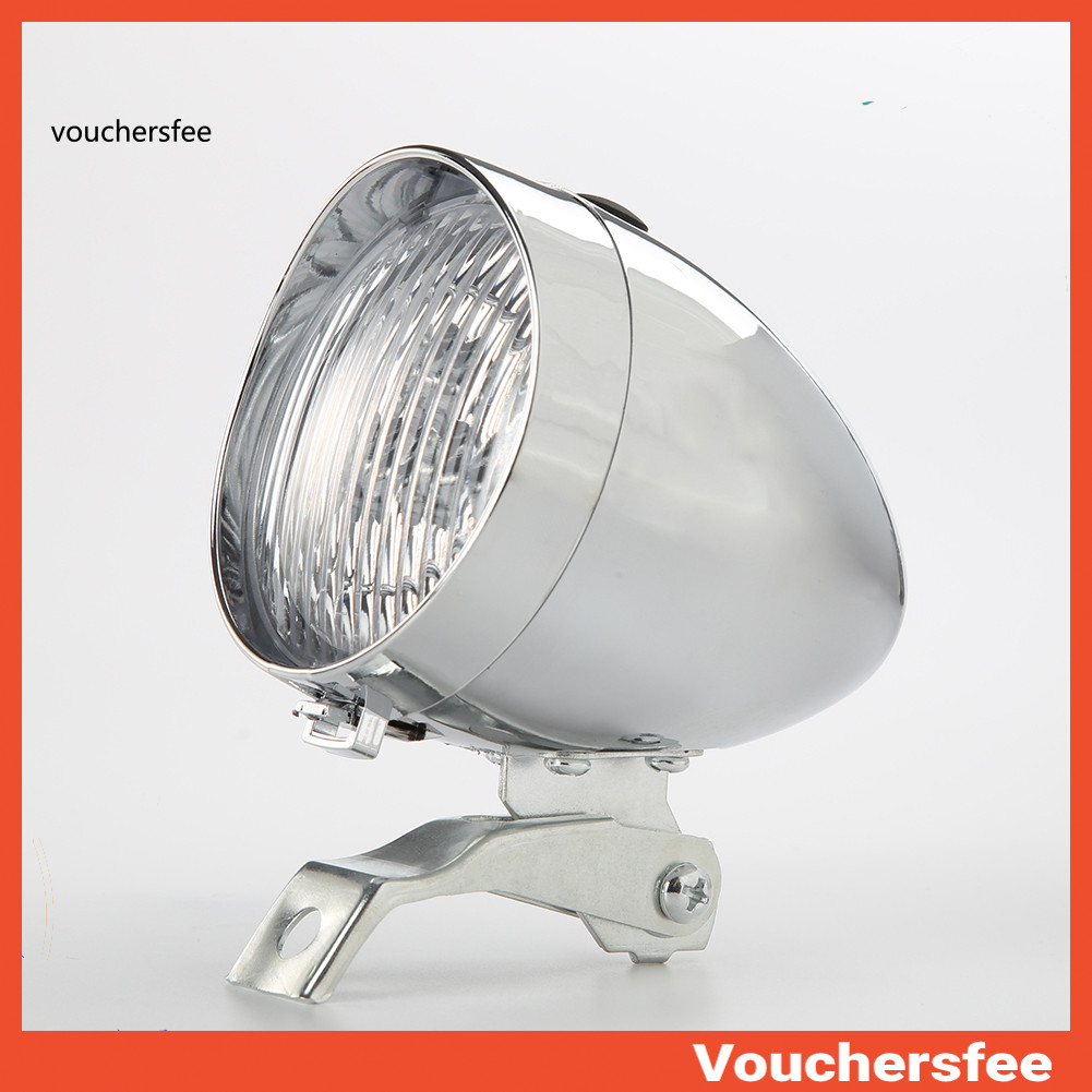 [VOU] 3 LED 2 Modos De Bicicleta Luz Frontal Farol Lanterna Vintage