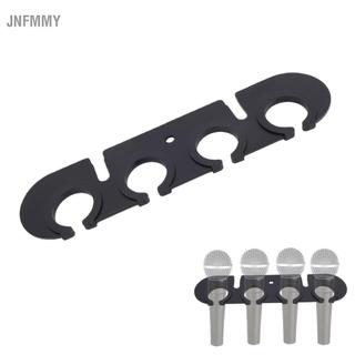 Jnfmmy Rack de armazenamento de microfone Organizador de bandeja de metal com gerenciamento de fios e anéis