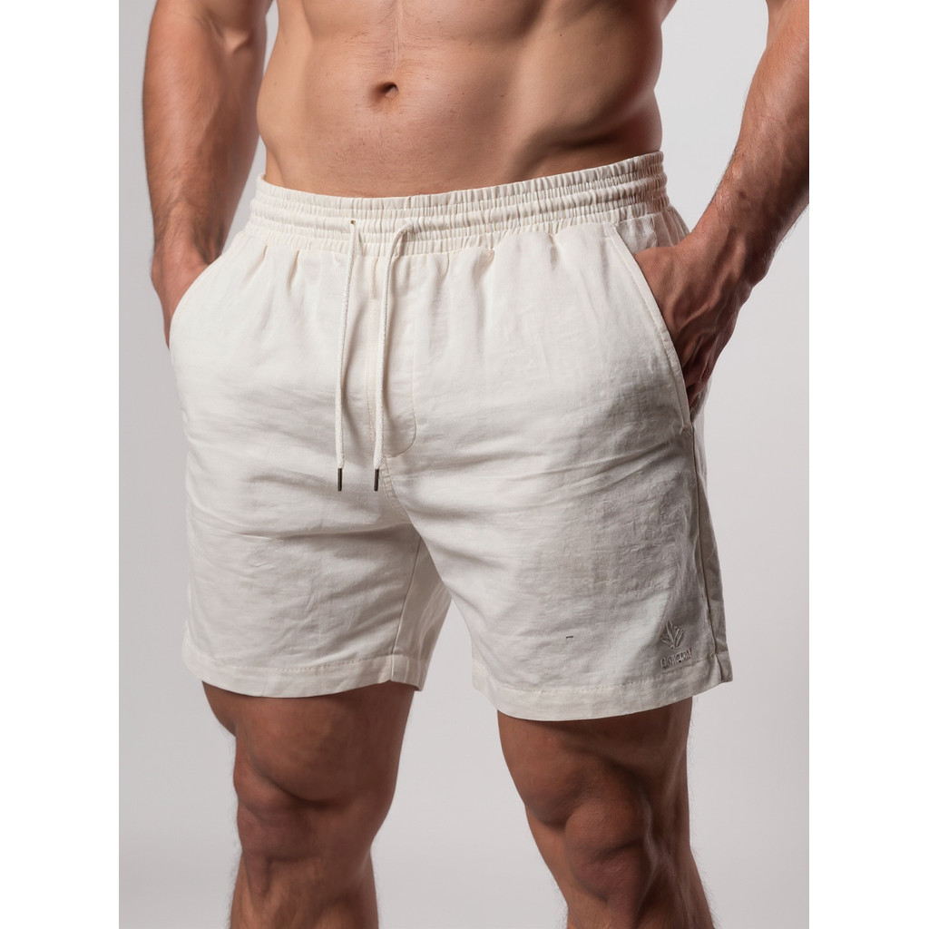 Kit 2 Bermudas Masculinas Linho Elastano Praiana Confortável Verão — DOCE LAR store