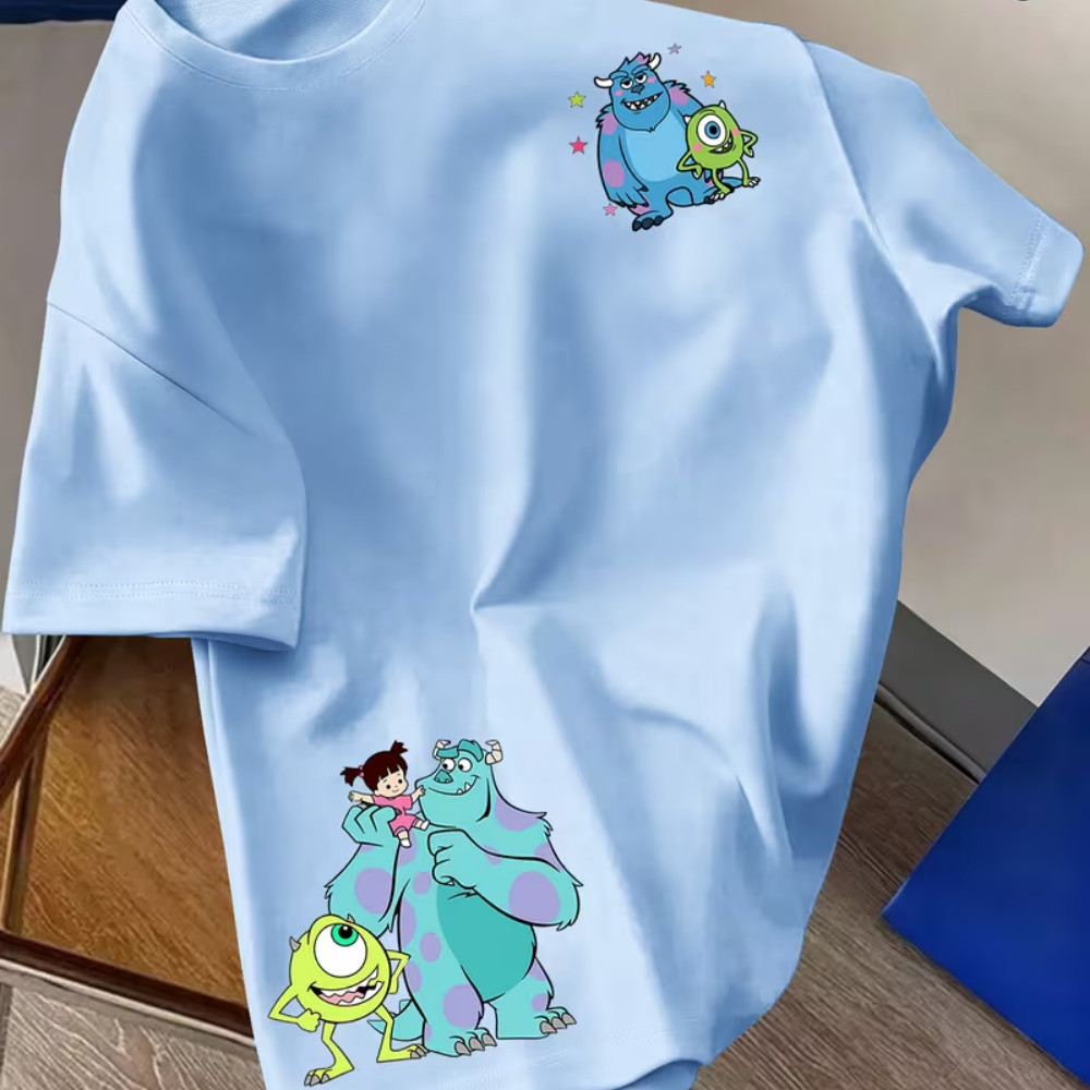 CAMISETA INFANTIL ESTAMPADA PERSONAGEM DIVERTIDA DESENHOS TEMATICA CRIANÇA UNISEX MENINO MENINA MODERNA TENDENCIA FOFA