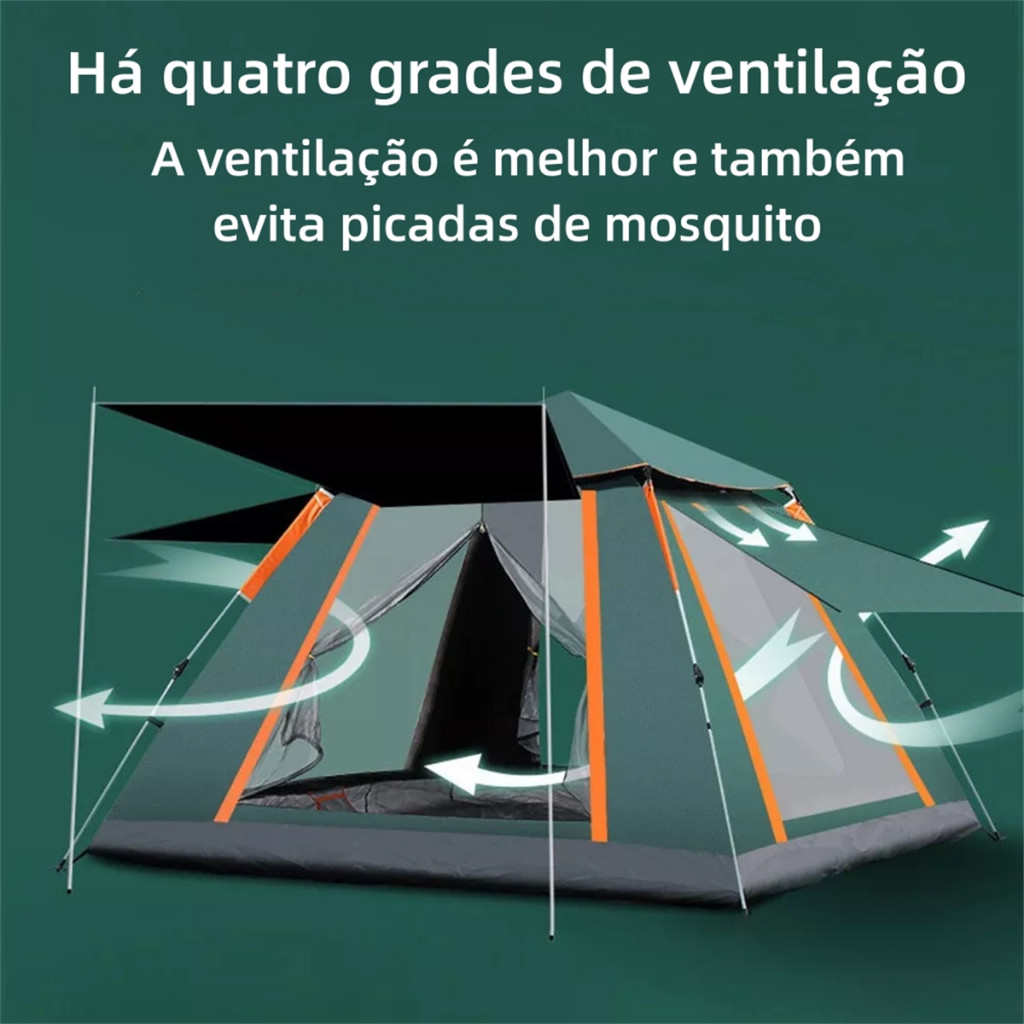 Barraca Camping Colchão Inflável Casal Queen Acampamento Automática Impermeável 5/8 Pessoas JOYFOX — imagem 2 de 2
