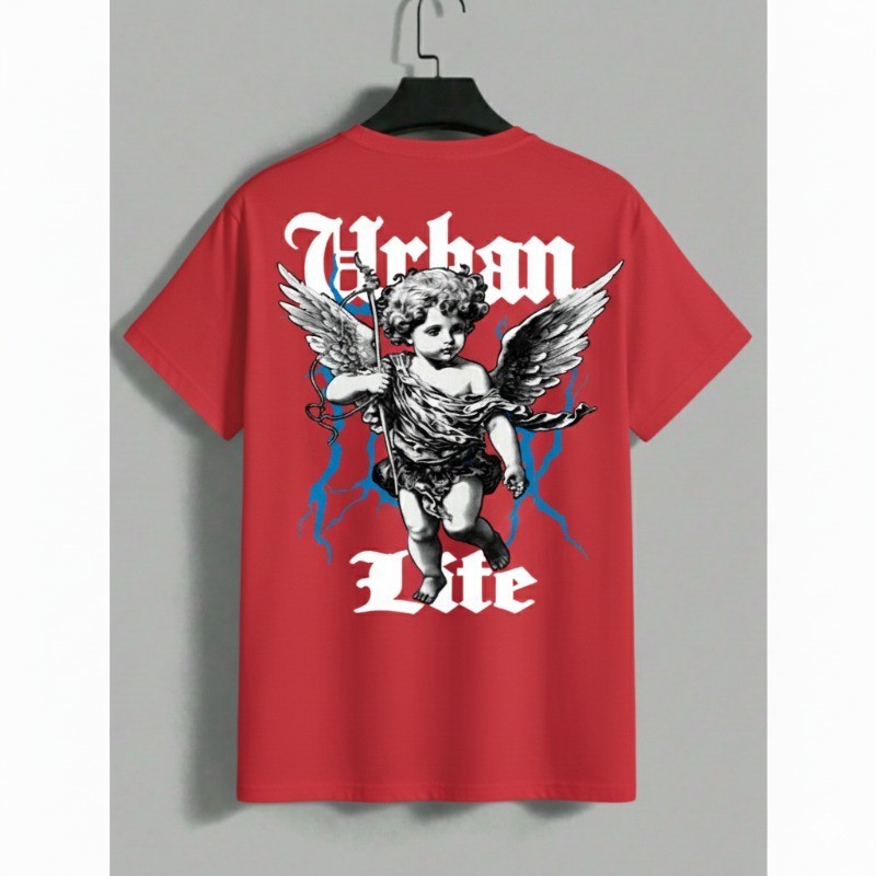 Camiseta Masculina 100%  Algodão Camisa Angel Urban Life Streetwear Estampada Emvio Rapido tendencia