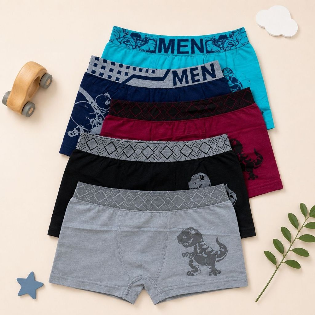 Cueca Boxer Infantil Para Meninos Microfibra Conforto Divertidas - Arthur