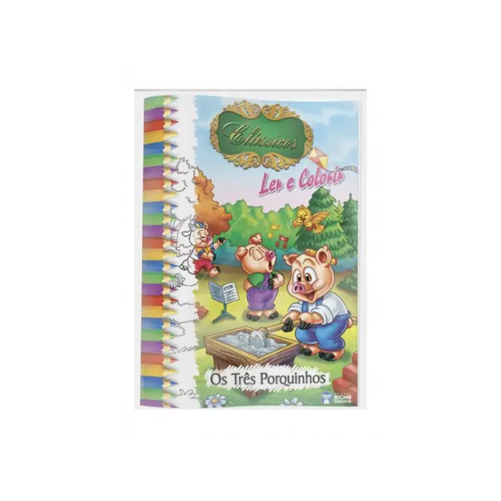 Coleção Histórias Clássicas Ler Colorir Kit 10 Livros
