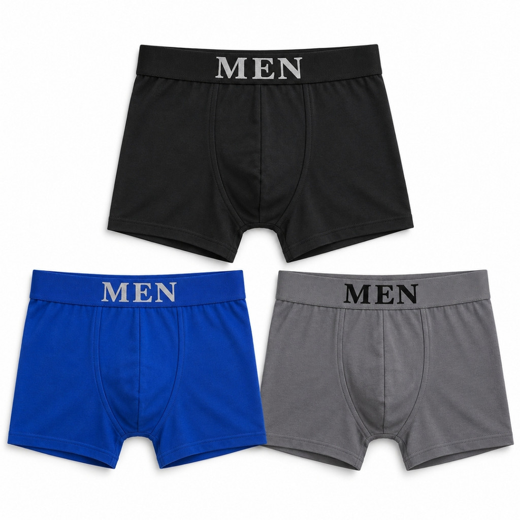Kit 3 cuecas boxer masculinas. Cueca boxer, 3 cuecas masculinas, cueca boxer masculina.