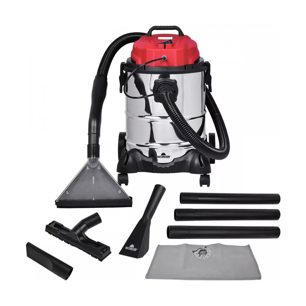 Extratora Lavadora de carpete estofado sofas cadeiras aspirador de po Profissional 25L 1400W Inox Clean 220V