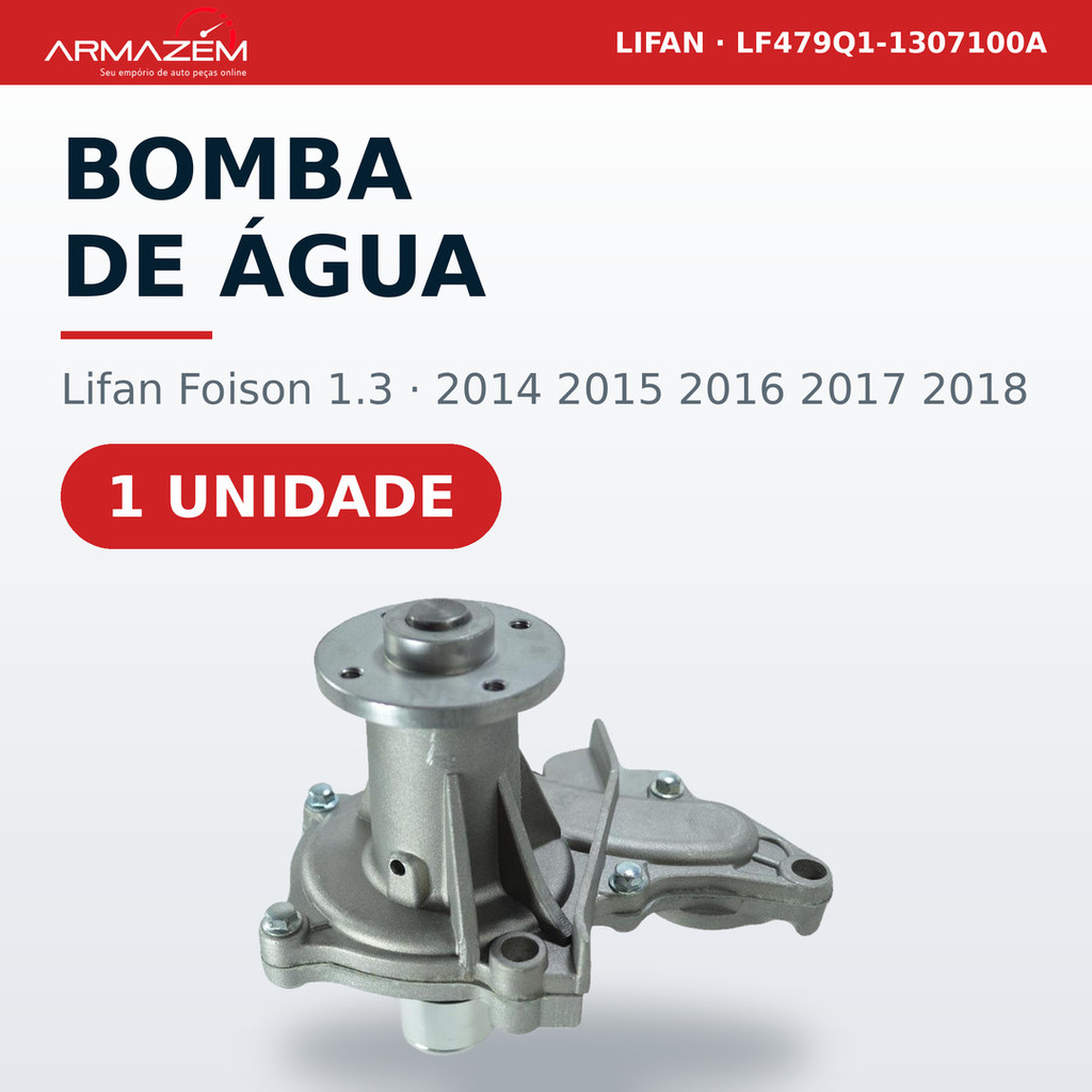 Bomba de Água Original Lifan Foison 1.3 2014 2015 2016 2017 2018
