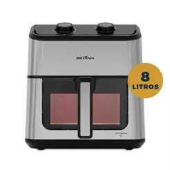 Air Fryer Britânia 8L Redstone Visor Glass BAF80A