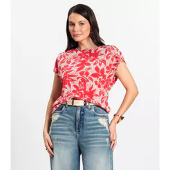 Blusa Feminina em Viscotorcion Rovitex Vermelho