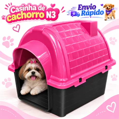 Casa Casinha Para Cachorro N3 Pet Cães e Gatos Confortável