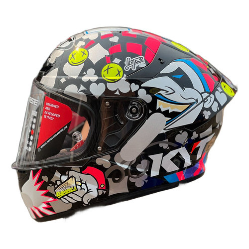Capacete Esportivo Masculino Kyt Tt Course Riccardo Rossi Gp