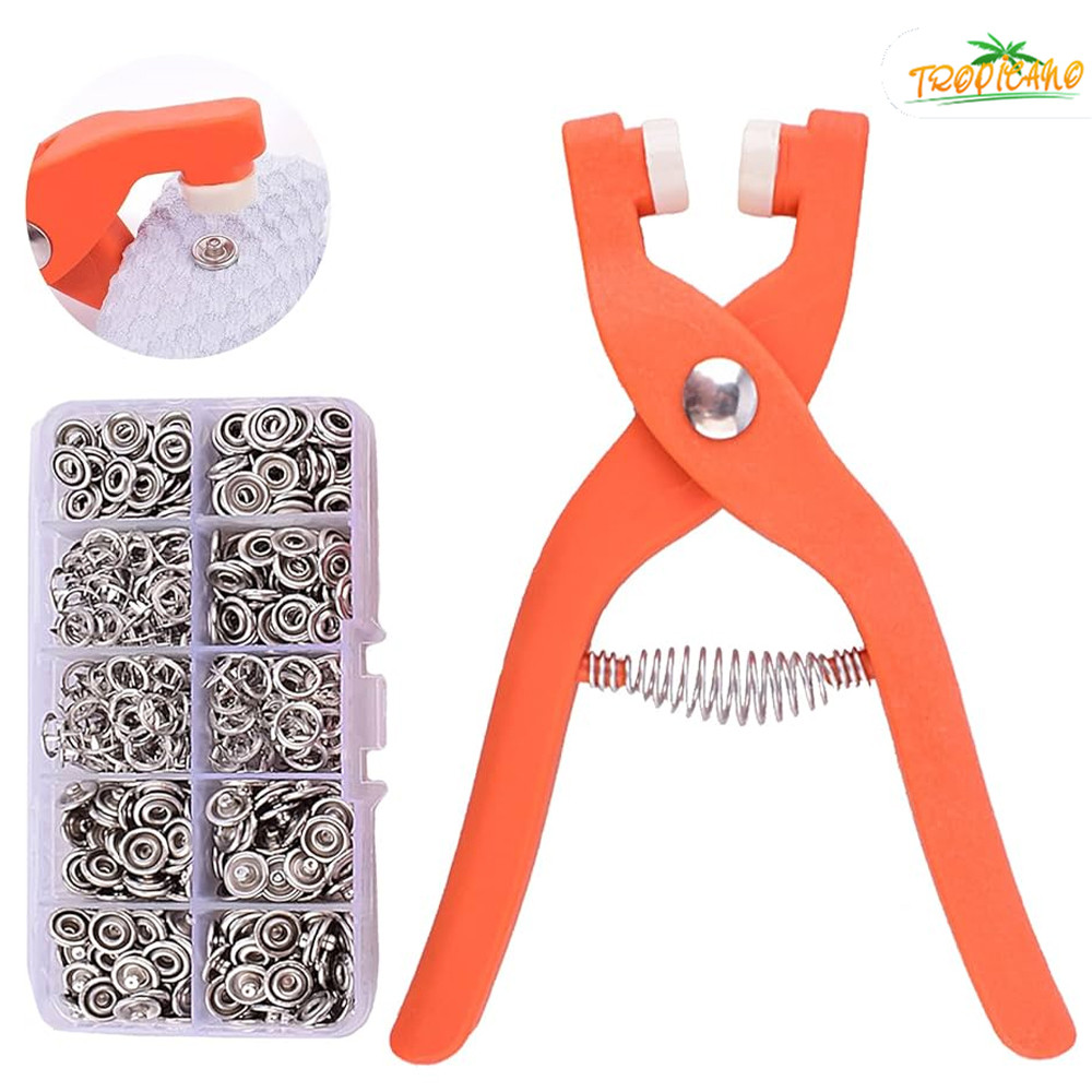 Alicate de Prensa com 200 Componentes - Sistema de Fixação sem Costura para Roupas em Oferta na Shopee