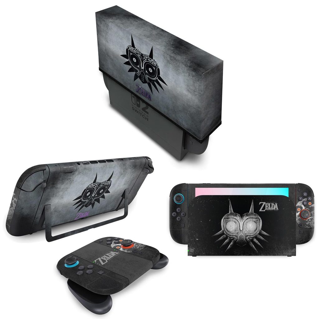 Kit Capa e Skin Anti-Rage para Nintendo Switch 2 - Zelda: Majoras Mask