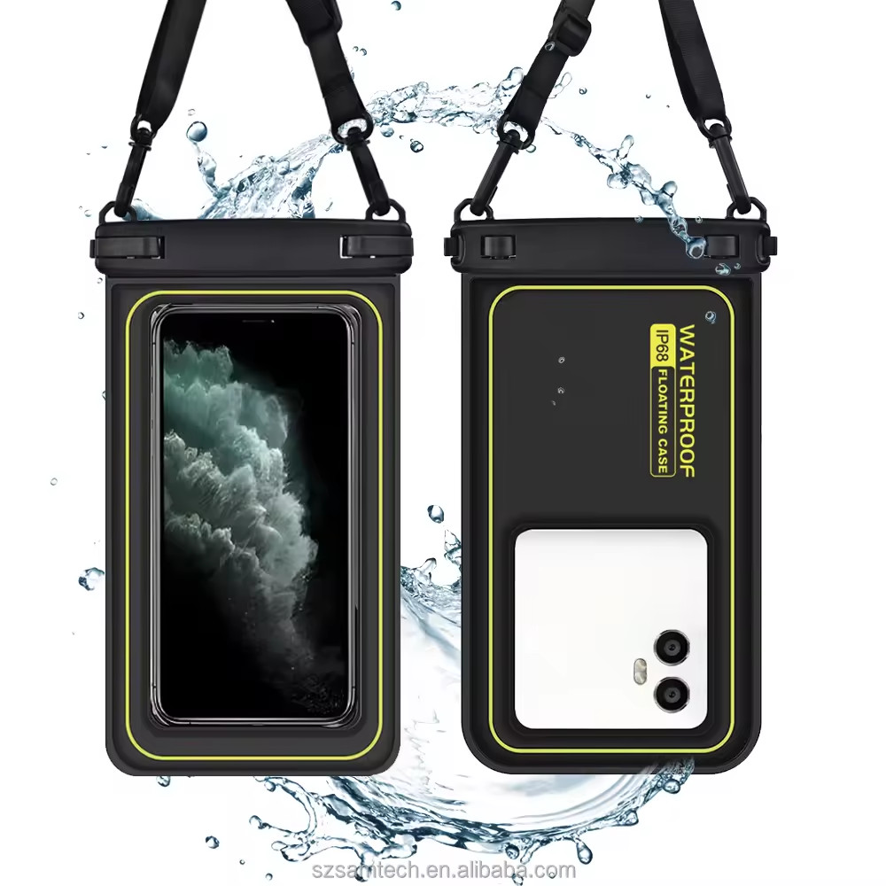Bolsa Aquática A Prova D'água Flutuante Impermeável Para Celular iPhone Samsung Praia Piscina Pesca