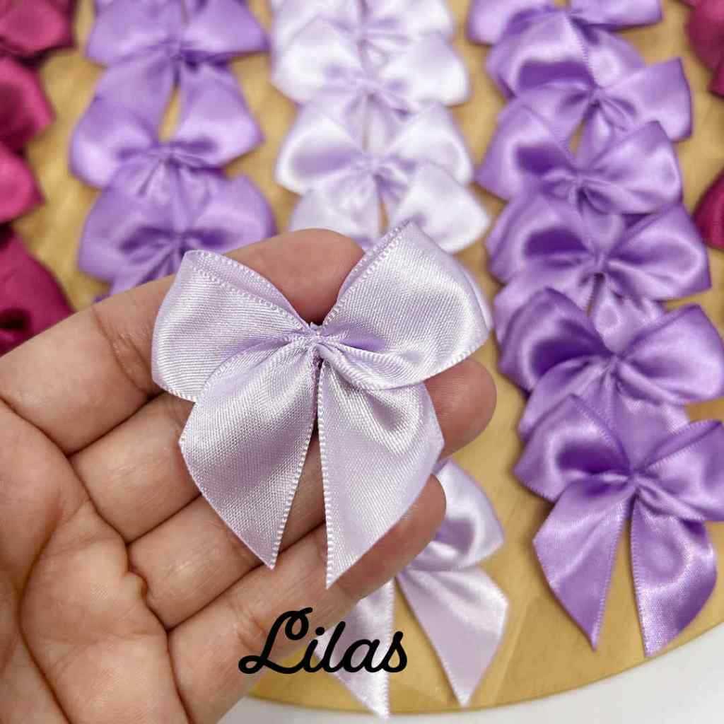 Laço de Fita Cetim Lilás Lavanda Fucsia nº5 - 5cm - 20 Unidades em Oferta na Shopee