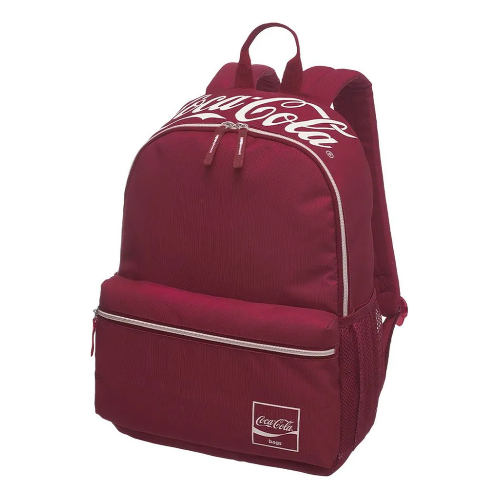 Mochila Coca-cola Blank Notebook Costas Adulto Juvenil Bordo