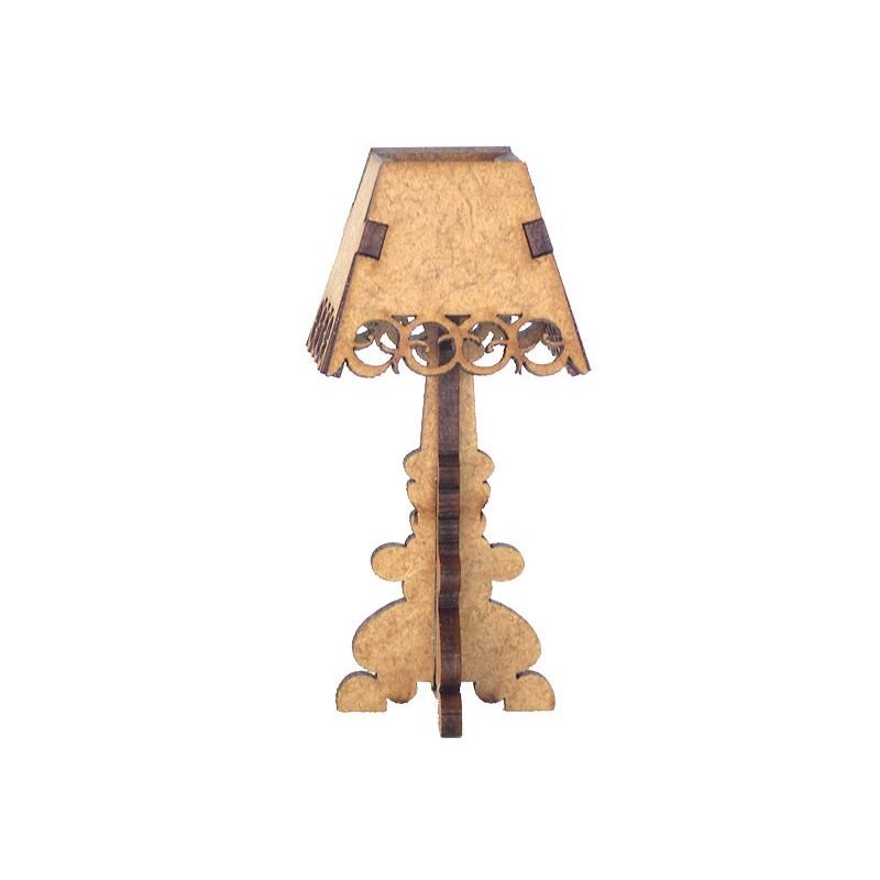 Miniatura Abajur de Chão em MDF Woodplan M1032
