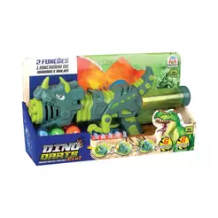 Brinquedo Infantil Dino Darts 2 em 1 Lança Dardos e Bolinhas Braskit - 1108