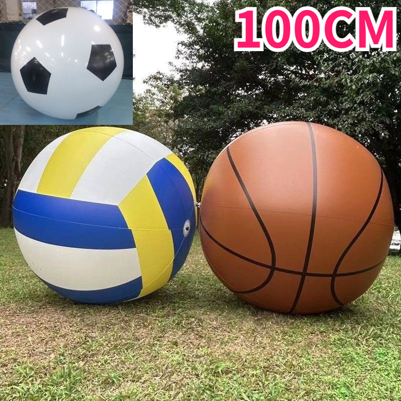 Brinquedos Grandes Infláveis Do Futebol Voleibol De 100CM , Celebridade Da Internet , Bola Gigante Grossa Praia PVC , Br