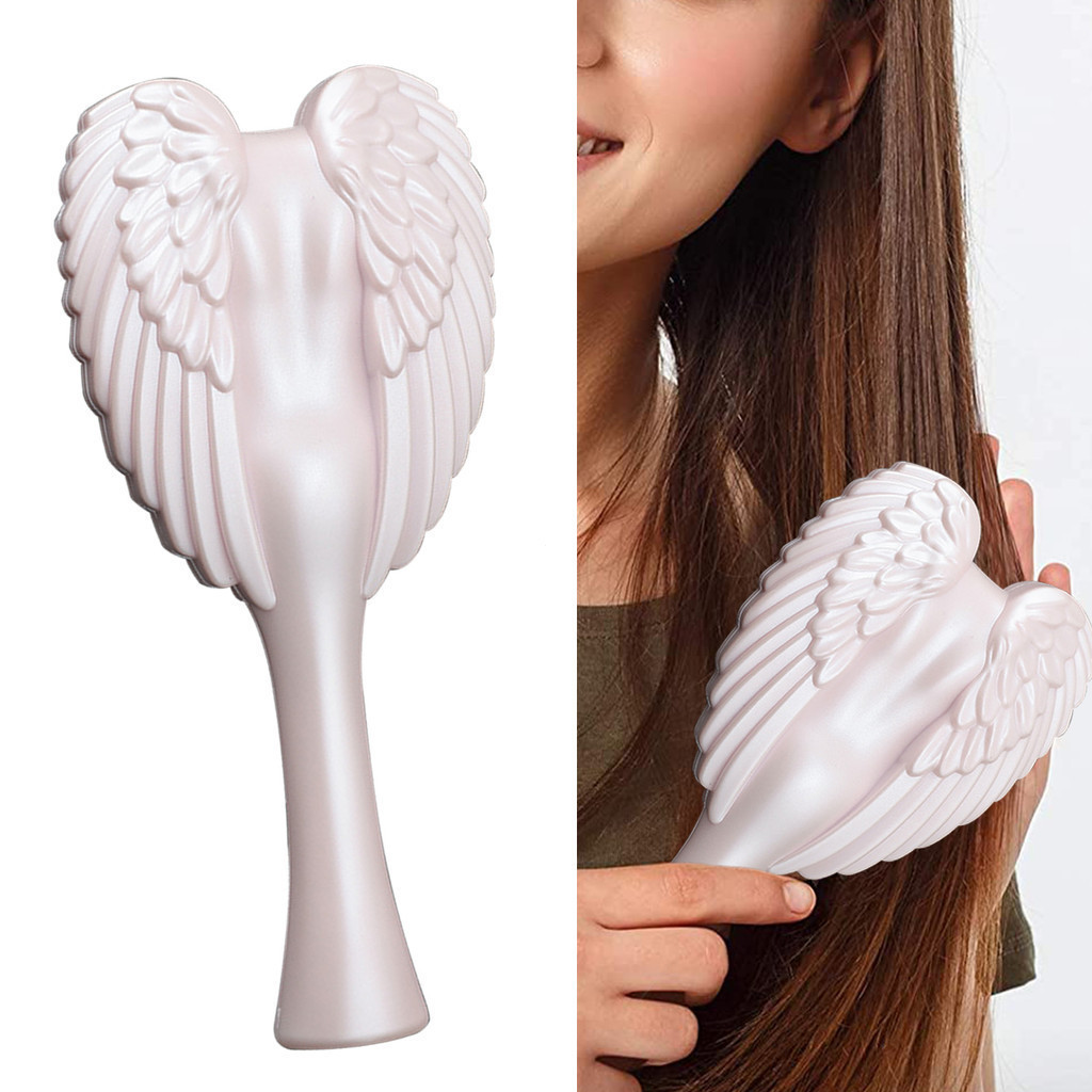 Nova Escova de Cabelo Angel Magic Anti-Estática Pente de Massagem Suave