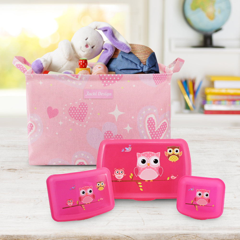 Kit Cesto Organizador Infantil 25L + Conjunto de Potes Organizadores em Oferta na Shopee