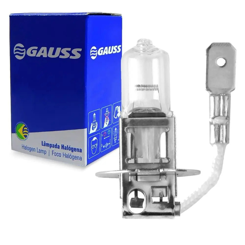 LAMPADA HALOGENA H3 - 12V - 55W - INCOLOR UNIVERSAL Automov em Oferta na Shopee