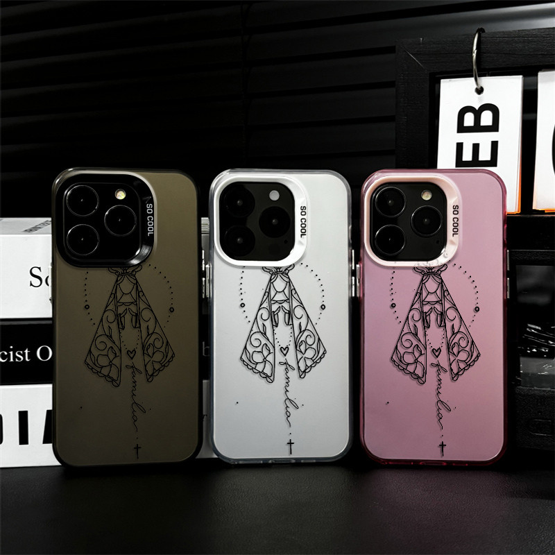 Capa de celular Nossa Senhora Aparecida Art para iPhone 11 12 13 xr xs max 14 15 16 pro max 14 15plus 12 pro 14 pro capa