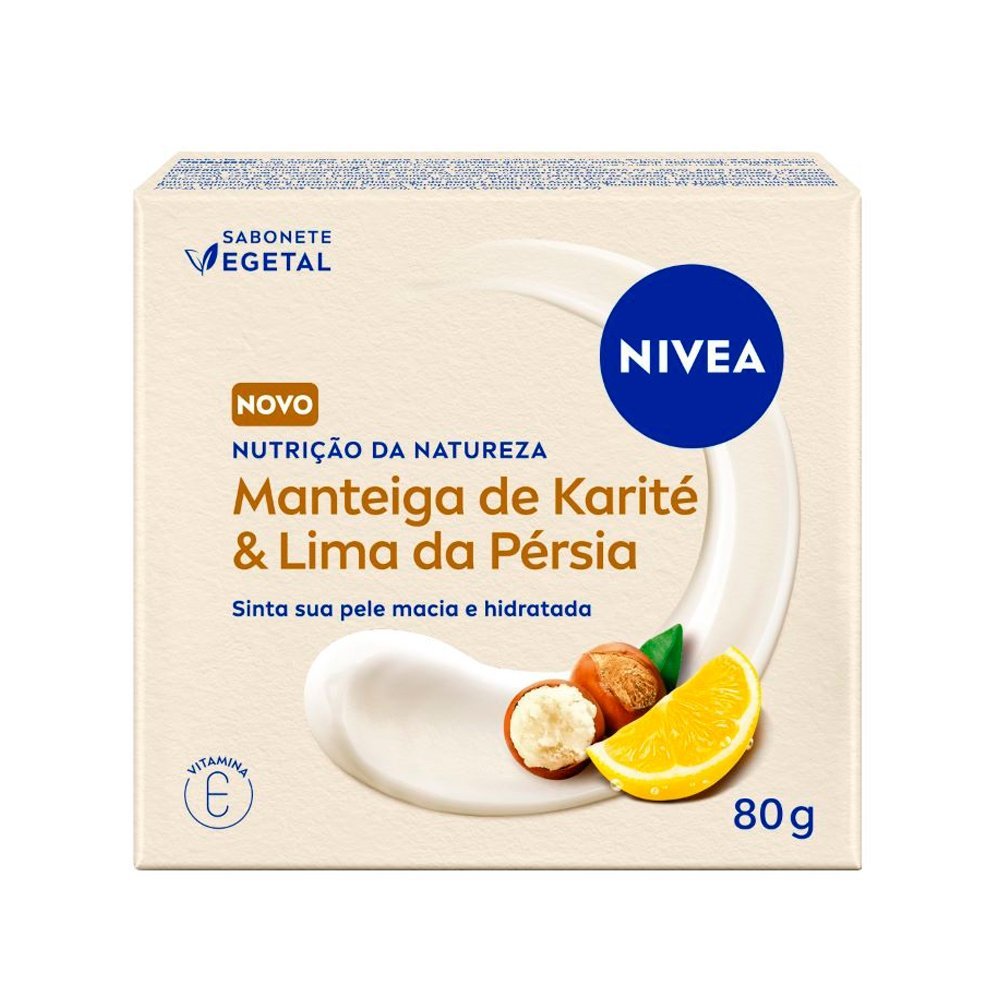 Sabonete Nivea Vegetal - Manteiga de Karité e Lima da Pérsia 80g