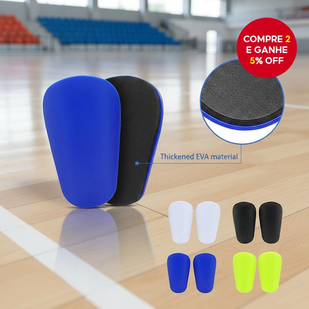  1 Par de Mini Protetores de Canela para Futebol, Protetores de Perna Resistentes ao Desgaste e com Absorção de Impacto