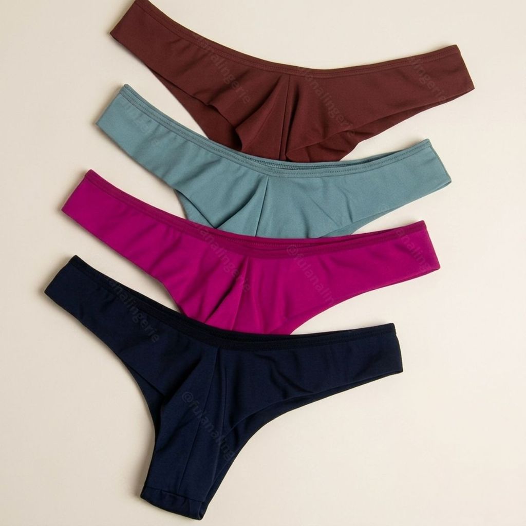 KIT Calcinhas Levanta Bumbum Fio Duplo Normal e Plus Conforto Sensual Sem Costura no Bumbum - Isis