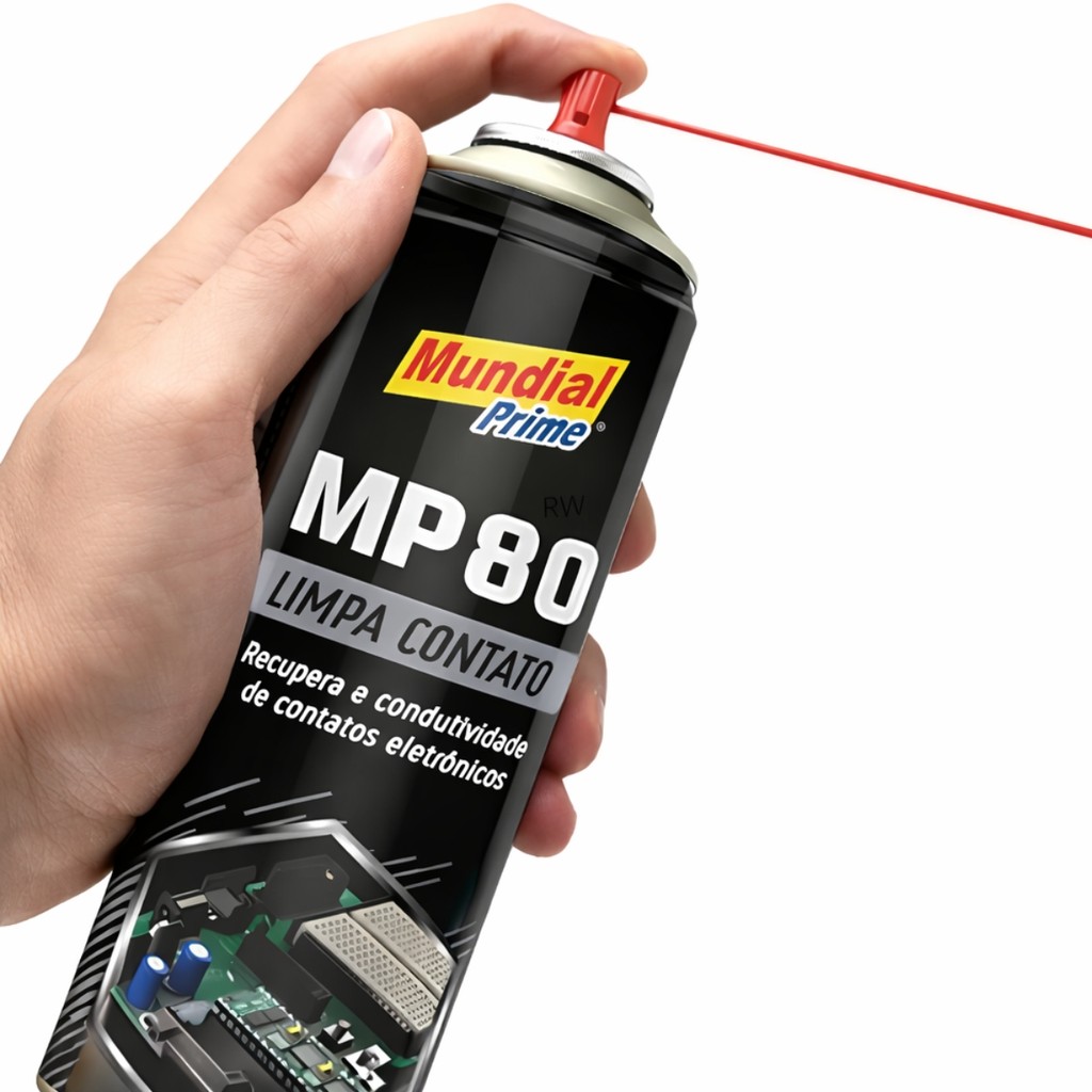 Kit 3 Limpa Contato Elétrico MP80 Spray 300mL Mundial Prime · foto 2