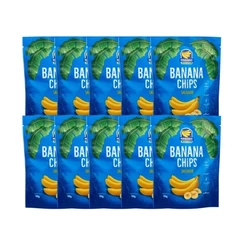 BANANA CHIPS MAGARIO SALGADA 50G KIT 10 UNIDADES