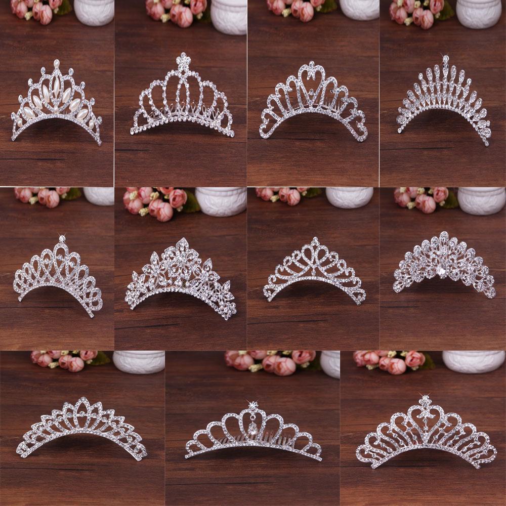 Acessório De Cabelo/Pente De Coroa Brilhante Com Para Casamento/Festa