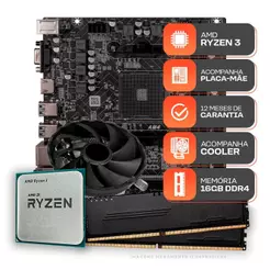 Kit Upgrade Gamer, AMD Ryzen 3 3200G, B450M, 16GB DDR4