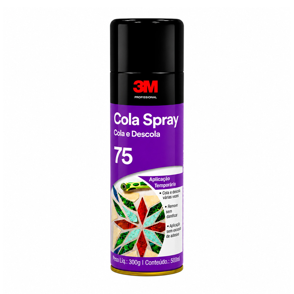 Adesivo Spray 75 Cola e Descola 300 gramas 3M HB004539738