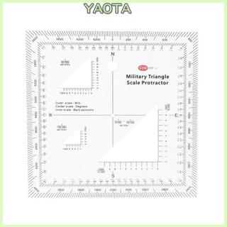 Balança Coordenada Yao Clear MGRS USNG Para Transferidores Escala Mapa Topográfico Aventura Navegação Maríti