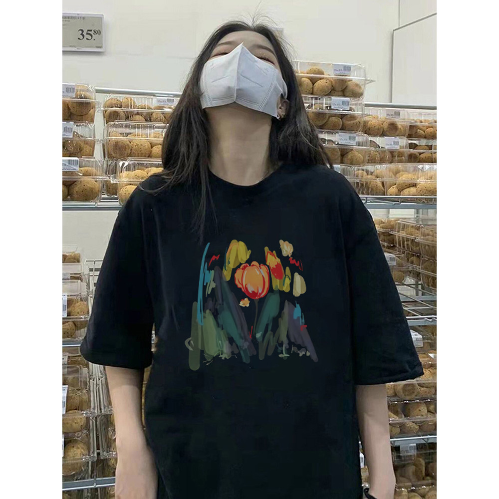 Roupas de maternidade topos 2026 novo estilo verão estilo ocidental capa maternidade barriga puro algodão manga curta ca