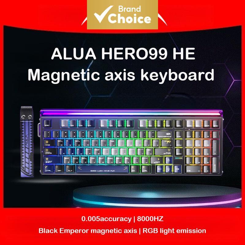 AULA Hero 99 HE Teclado Magnético Para Jogos Com Fio Mecânico Retroiluminado RGB Hot-Swappable Laptops