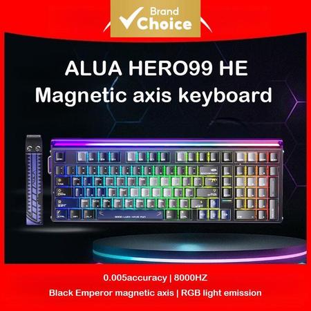 AULA Hero 99 HE Teclado Magnético Para Jogos Com Fio Mecânico Retroiluminado RGB Hot-Swappable Laptops
