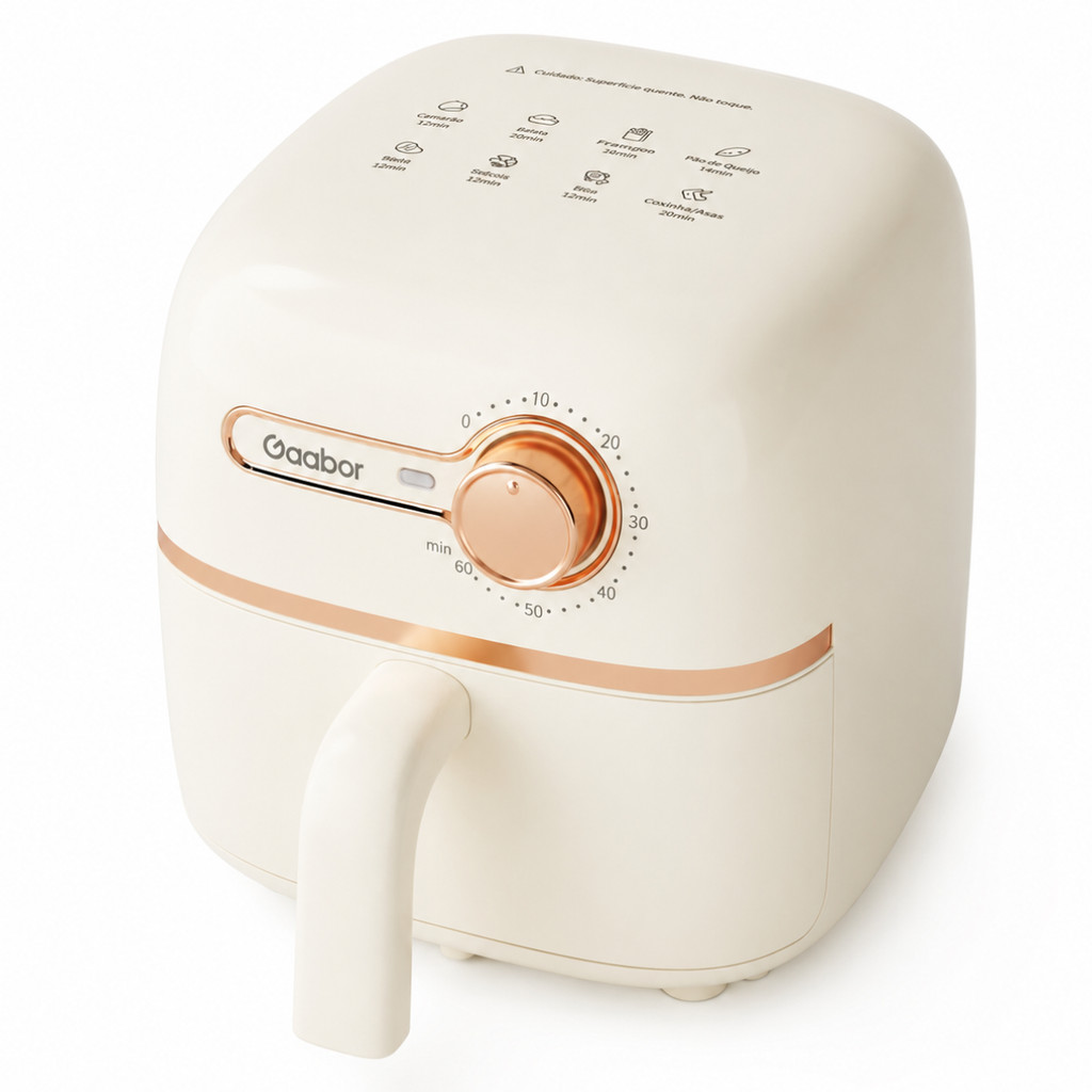 Fritadeira Elétrica Air Fryer Poket Gaabor 1,4L 127v Branca