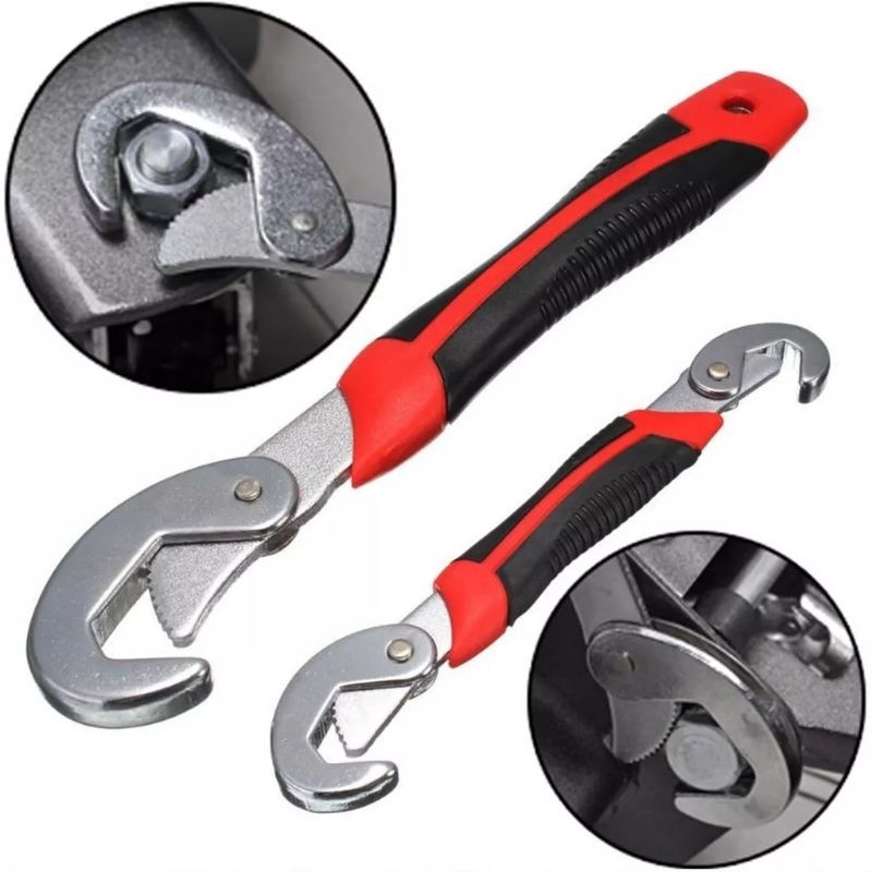 Jogo kit 2 Chaves De Tubos Boca Mestra Chave Universal 9 A 32mm Multifuncional Ajustável chave 11397