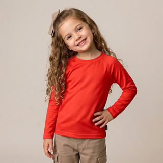 Camisa Térmica Infantil Segunda Pele Inverno Manga Longa Quentinha Camiseta Básica