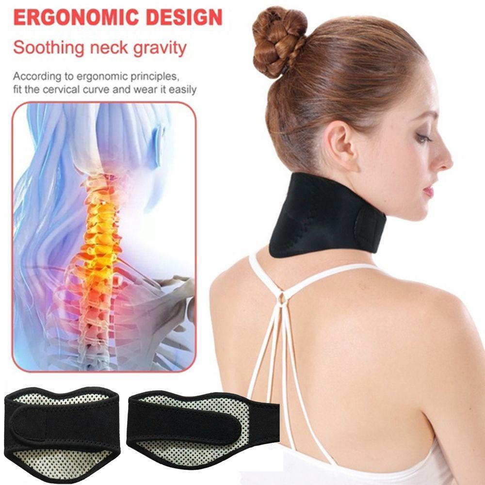 HWNOSU Almofada De Autoaquecimento Para Aliviar A Dor , Massageador De Turmalina , Relaxamento Do Pescoço , Suporte Mais