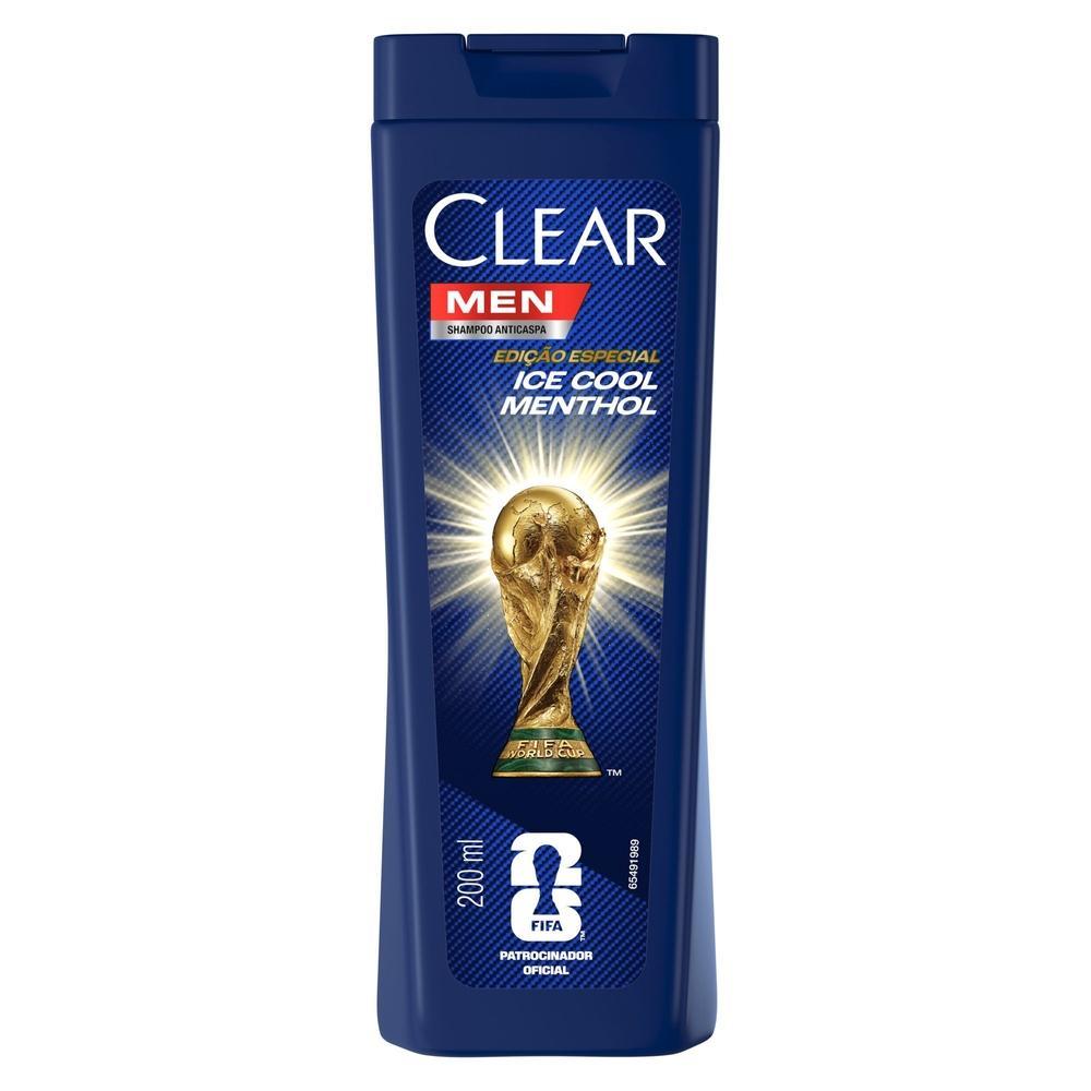 Shampoo Clear Men Anticaspa Ice Cool Menthol 200ml