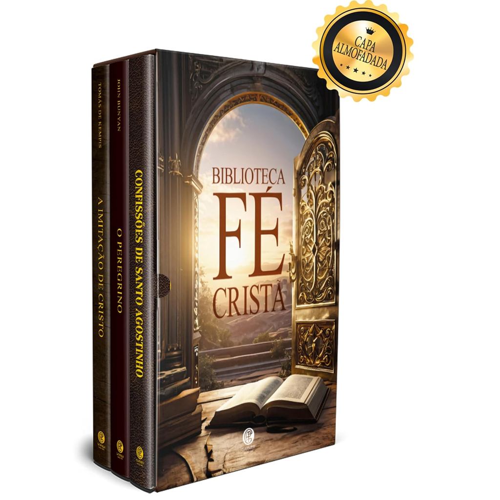 Biblioteca Fé Cristã | Box com 3 Livros | Edição de Luxo | Série Ouro | Editora Garnier