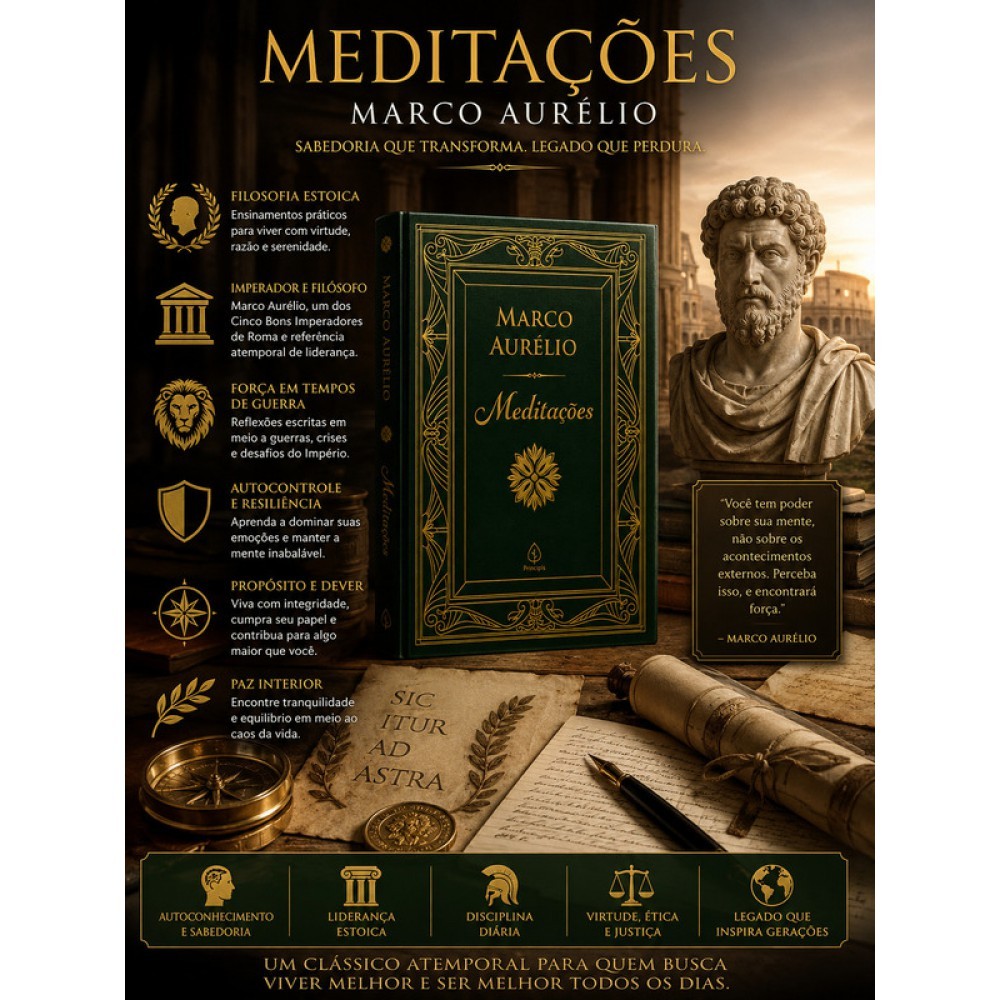 Livro Meditações - Edição Especial de Luxo Almofadada com Bordas D · foto 2