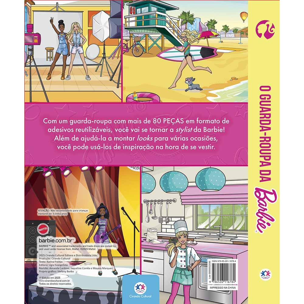 Livro Barbie - O guarda-roupa da Barbie · foto 2