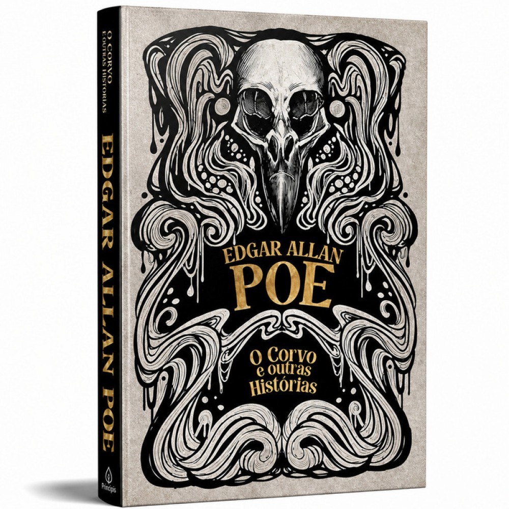 Livro O Corvo e Outras Histórias de Edgar Allan Poe - Clássico da