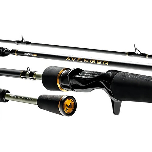 Vara de Pesca Marine Sports Avenger AVG-C561MHF 25lb Carretilha Casting Fibra Carbono 1,68m Ação Rápida FUJI · foto 2
