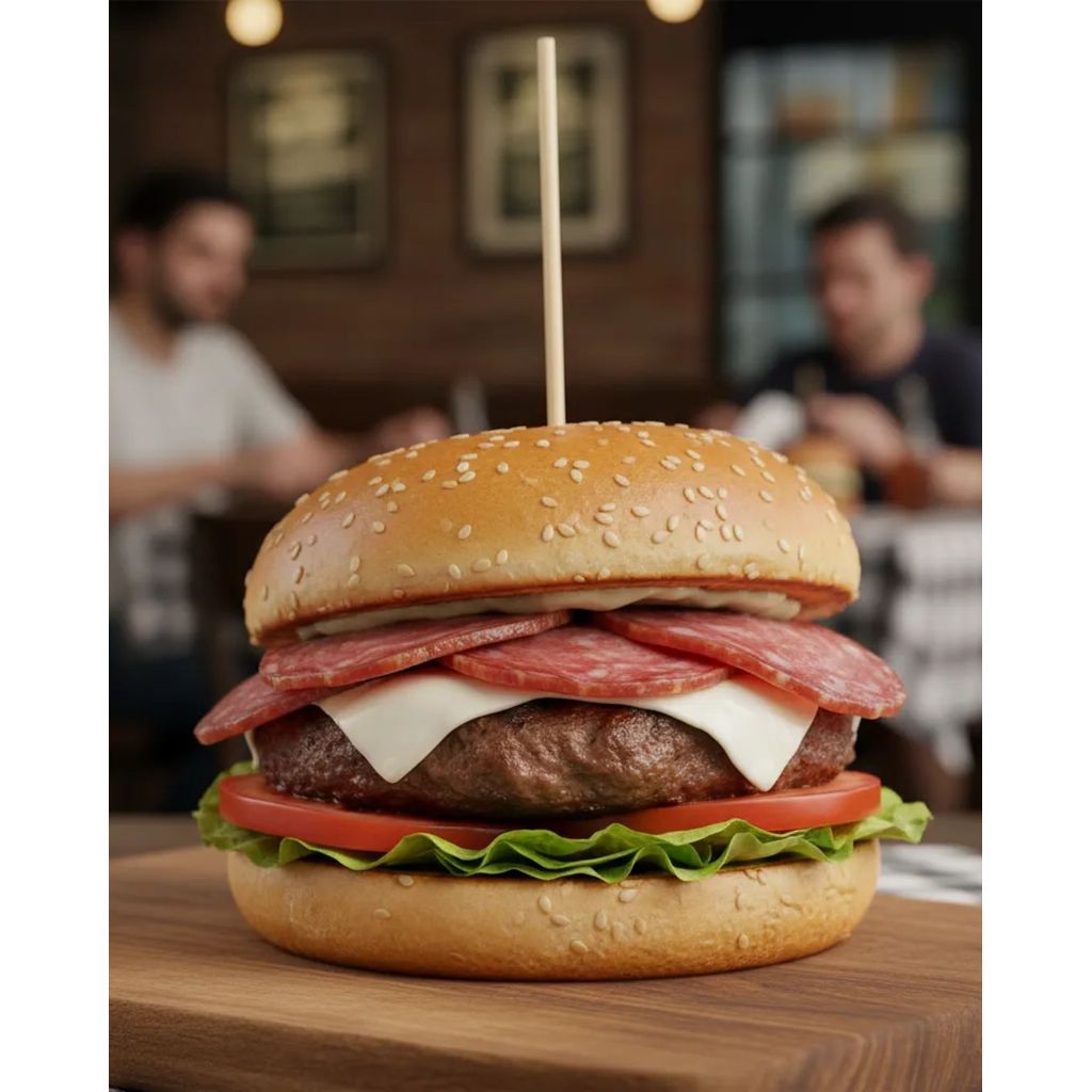 Salame Frimesa Tipo Hamburguês Meia Peça Aproximadamente 360g — imagem 2 de 2